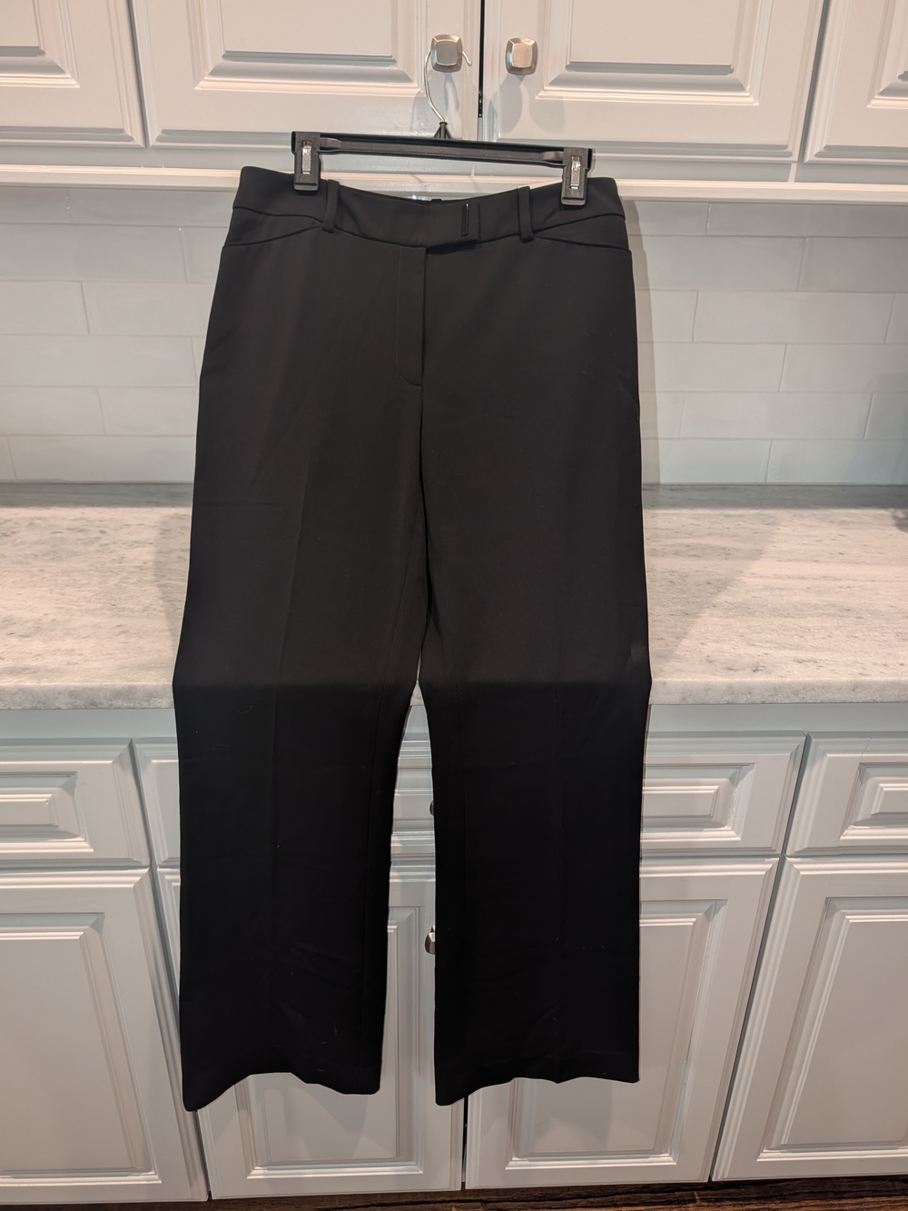 NWT Ann Taylor Factory Black Slim Flare Pants Size 8R